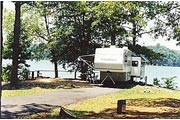 a view of Lake Allatoona and Victoria Campground